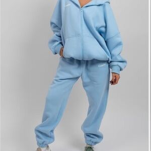 NEW Comfrt Cloud Sweatpants Joggers Astro Light Blue Weighted Sweats Small S NIP